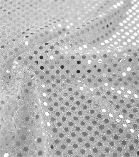 silver metallic dot fabric